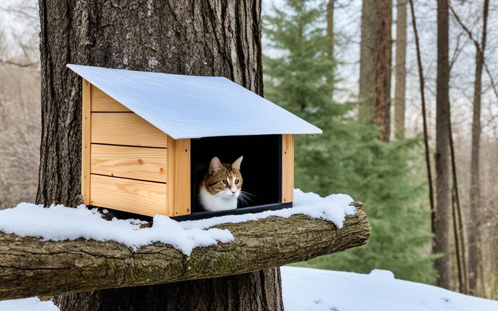 how to keep cats warm outdoors