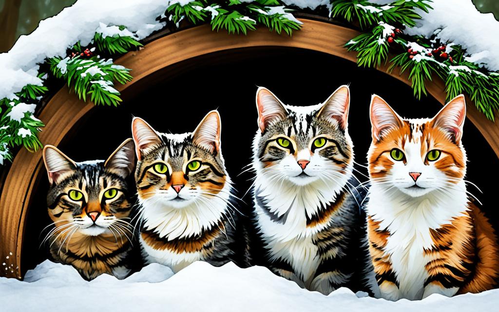 how to keep feral cats warm in the winter