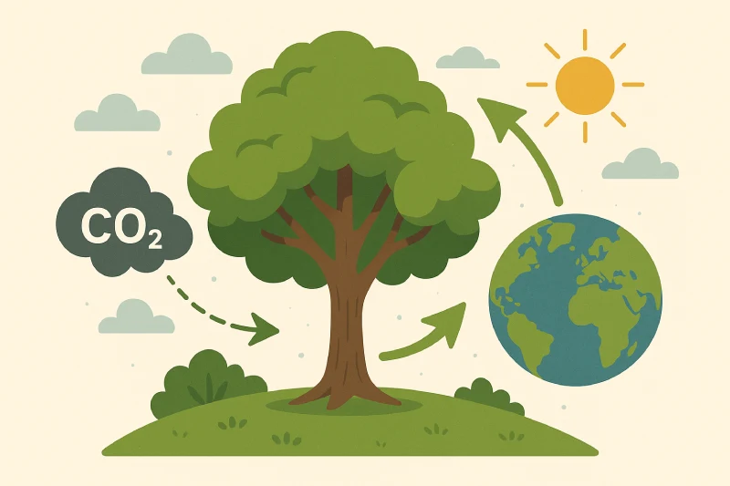 how trees combat climate change