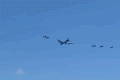 EXCLUSIVE: Air Force debuts historic 8-ship bomber-fighter formation over Miami Beach