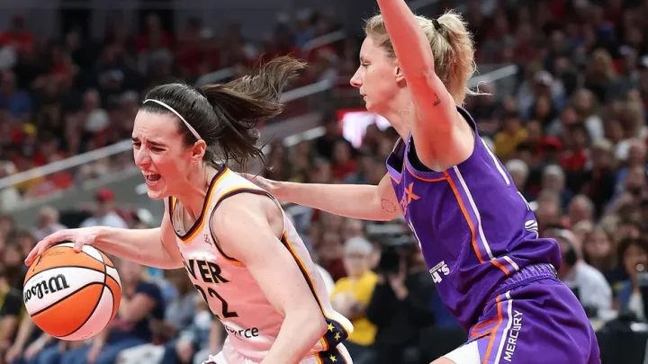 Caitlin Clark shoved in neck during Fever game as another apparent foul on star goes uncalled