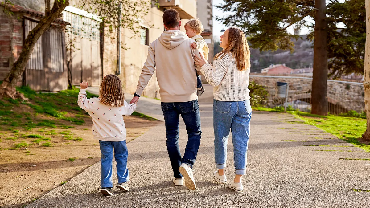 family-walking-outside