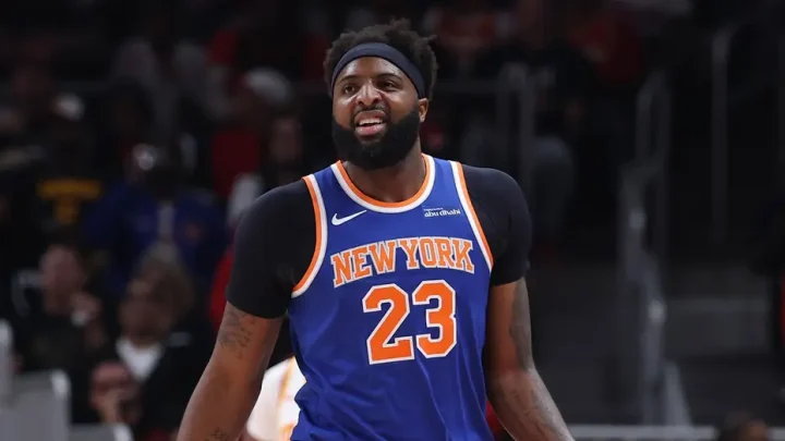 Knicks center Mitchell Robinson seems to be fired up about playing Game 3 in front of President Trump