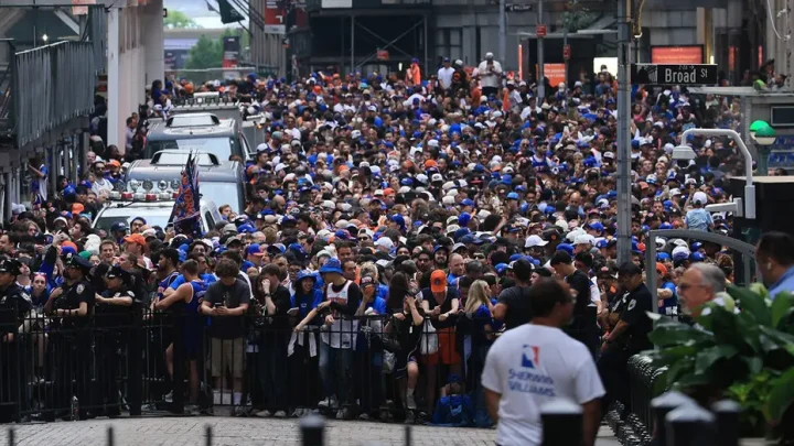 Knicks fanâ€™s trash can grab ends with fines, firing and walk of shame return trip for JPMorgan Chase exec