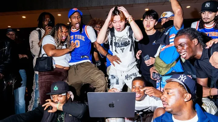 Knicks fans at JFK Airport go wild as New York completes largest comeback in NBA Finals history