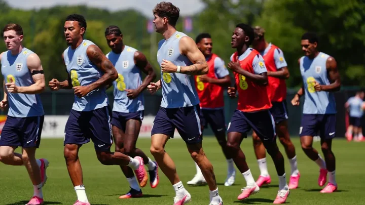England soccer players bomb off diving board like a teammate wasn’t just injured in a freak accident
